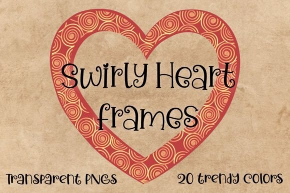 Colorful PNG Heart Borders: A Boho Wedding & Valentine's Design Kit