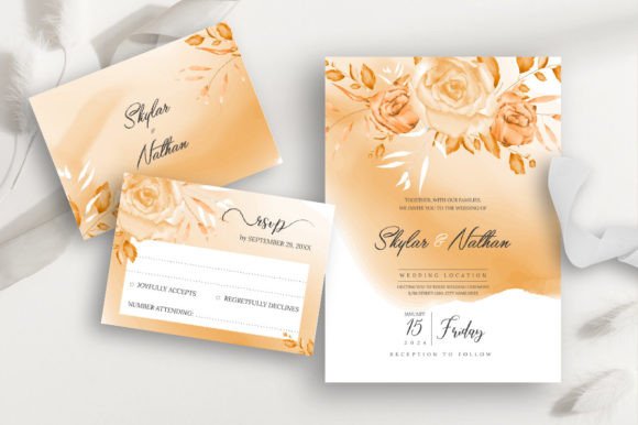 Elegant Floral Foliage Wedding Cards: A Designer's Dream Template