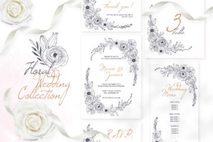 Elegant Monochrome Florals for Your Wedding Stationery Suite