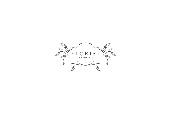 Florist Wedding Linear Sketch: Elegant Hand-Drawn Aesthetics