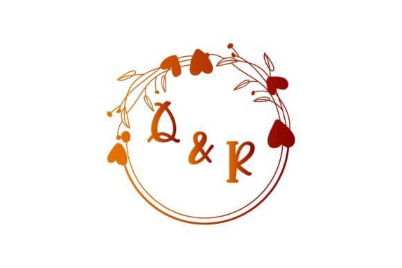 Q & R Monogram Design: A Complete Digital Asset for Wedding Branding