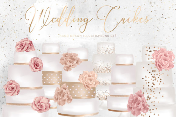 Sweet Design Details: Using Wedding Cakes Clipart