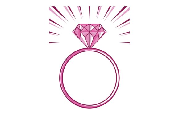Wedding or Engagement Ring with Diamond: A Versatile EPS Design File