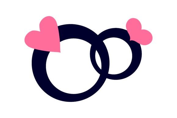 Wedding Rings Flat Icon: A Playful Twist on Nuptial Design