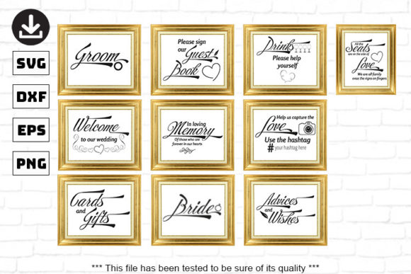 Wedding Signs Bundle SVG: A Crafter's Guide to Elegant Decor